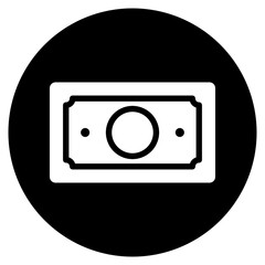 money glyph icon