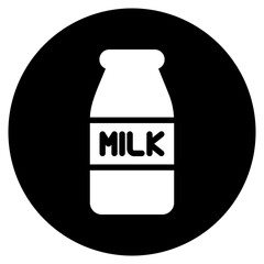 milk glyph icon