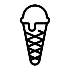 ice cream line icon