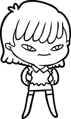 cartoon woman