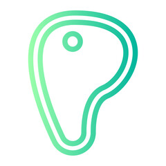 meat gradient icon