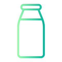 milk bottle gradient icon