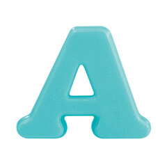 letter A uppercase alphabet plastic with Clipping