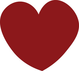 Red heart design on white background,