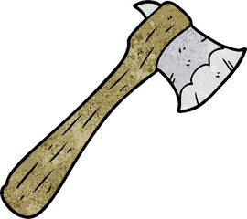 cartoon old axe