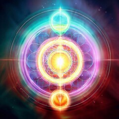 chakra system and its connection to energy healing. - obrazy, fototapety, plakaty