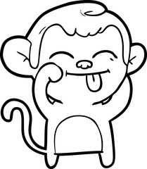 funny cartoon monkey