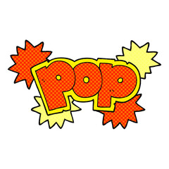 freehand drawn cartoon pop explosion symbol