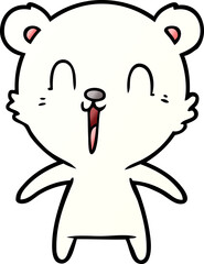 happy polar bear cartoon
