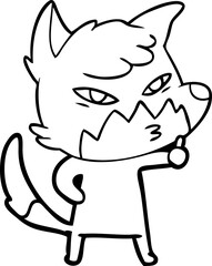 clever cartoon fox