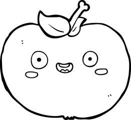 cartoon apple