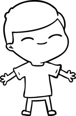 cartoon smiling boy