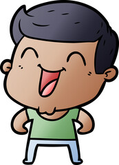 cartoon man laughing