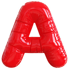 Balloon Letter A Red Modern