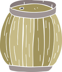 cartoon doodle beer barrel