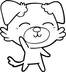 Fototapeta premium cartoon dog