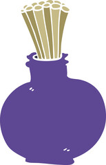 cartoon doodle jar of sticks