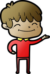 cartoon happy boy
