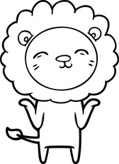 cartoon lion