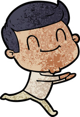 Obraz premium cartoon friendly man