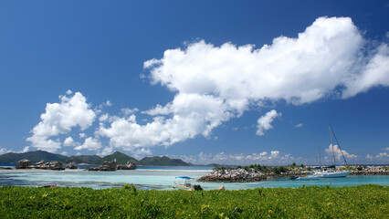 Paysages de La Digue aux Seychelles