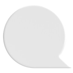 Speech bubble. Chat bubble. 3D illustration.