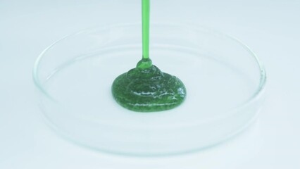 Tight, thick gel.  Aloe vera juice in a petri dish. Scrub with natural ingredients. Favorite moisturizer. Natural face scrub based on green organic tea. Guarantee efficient detoxification.