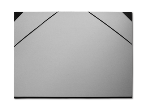 Artist cardboard leaflet portfolio on a white background