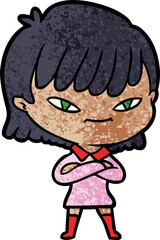 cartoon woman