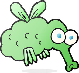 freehand drawn cartoon fly