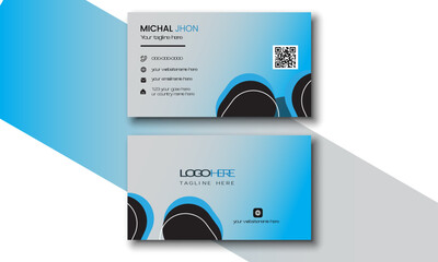Business Card with gradian color  business card design template.