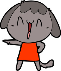 cute cartoon dog