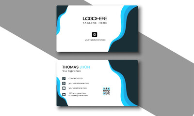 
Creative and Clean business card print template. Modern simple pastel design template.
