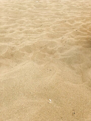 Fototapeta na wymiar Very clear golden sand