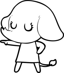 cute cartoon elephant