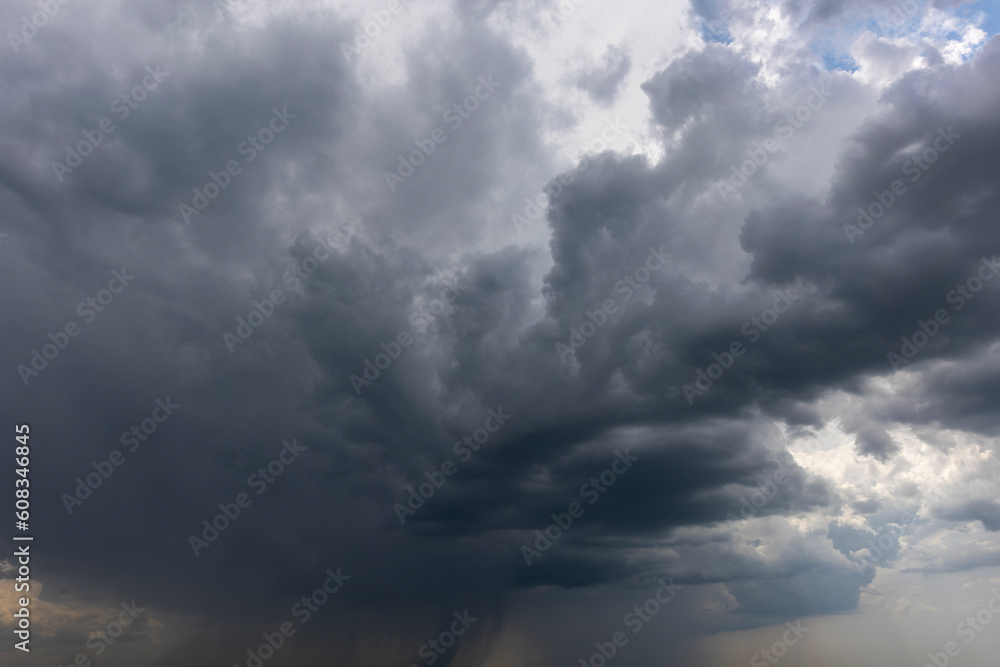 Wall mural thunderstorm sky background overlay. ideal for sky replacement
