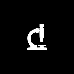 Chemical and biological laboratory equipment icon  isolated on black background