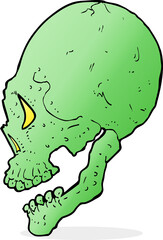 spooky skull illustration