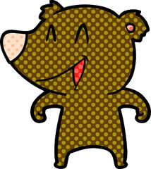laughing bear cartoon