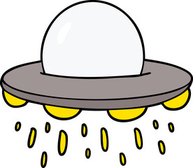 cartoon flying saucer