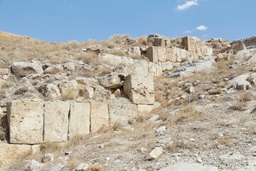 The ancient Urartian fotress of Cavustepe, outside of Van in eastern Turkey