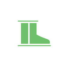 boots brand clothes solid icon