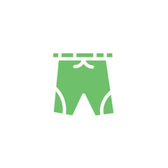 boxer brief cloth solid icon