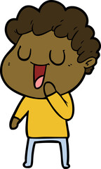 laughing cartoon man