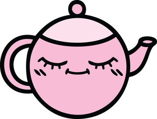cute cartoon of a teapot
