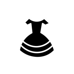 bride dress fashion solid icon