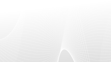 Abstract white gray colors with wave lines pattern texture business background.