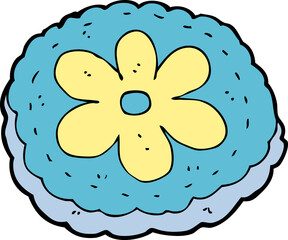 cartoon baked biscuit