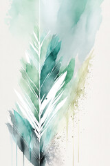 Teal Green Minimal Aesthetic Digital Watercolor Social Media Backgrounds or Scrapbook Prints Clip Art