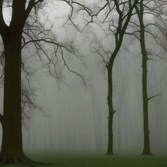 tree in the mist
